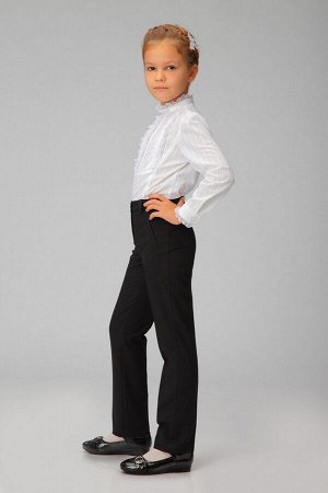 Черные школьные брюки для девочки, модель 0401
