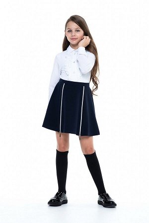 Синяя школьная юбка, модель 0333
