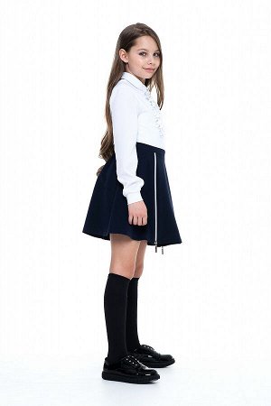 Синяя школьная юбка, модель 0333