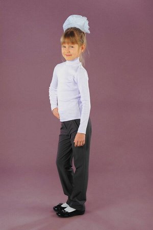 Серые школьные брюки для девочки, модель 0401