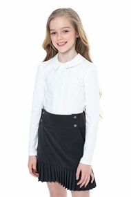 Серая школьная юбка, модель 0323