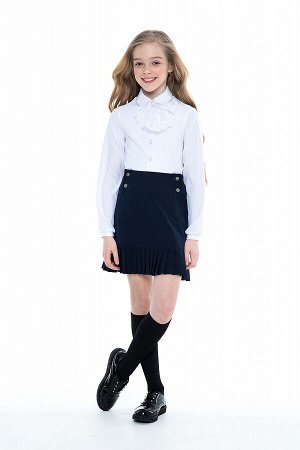 Синяя школьная юбка, модель 0323