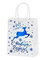 Пакет из крафт бумаги Олень