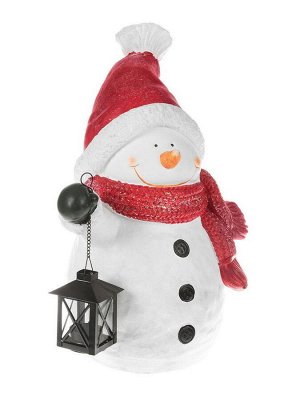 Фигурка новогодняя Снеговик в шапке 31,5x19,5x45