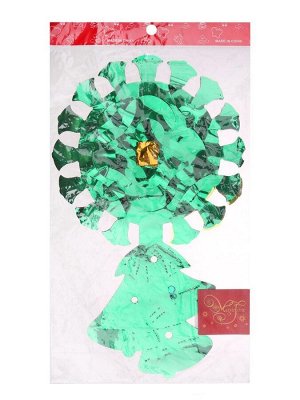 Гирлянда новогодняя Колокольчики со снежинками цветные, 35x21x200