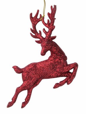 Новогоднее подвесное елочное украшение Красный олень 11