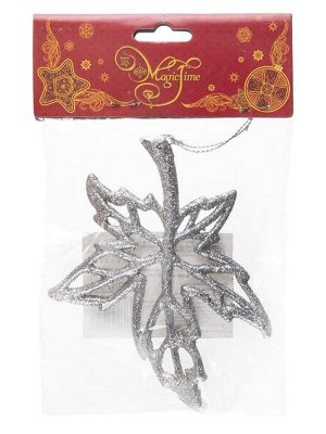 Новогоднее подвесное елочное украшение Кленовый лист 12*10