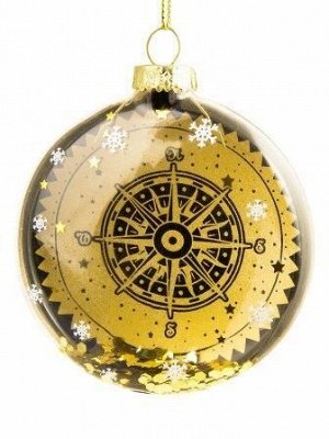Новогоднее подвесное украшение Медальон - Компас
