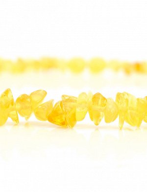 Детские бусы из натурального янтаря «Мелкие медовые чипсы» для детей, 507110233