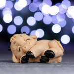 Мыло фигурное &quot;Символ года: Телёнок Сеня&quot; коричневый 55гр