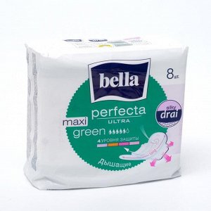 Гигиенические прокладки Bella Perfecta ULTRA Maxi Green, 8шт