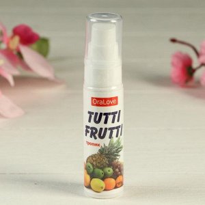 Съедобная смазка "OraLove. TUTTI-FRUTTI ТРОПИК", для орального секса, 30 г