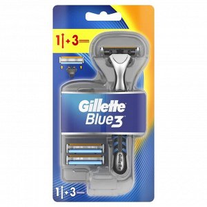 Бритва Gillette Blue3, 3 сменные кассеты