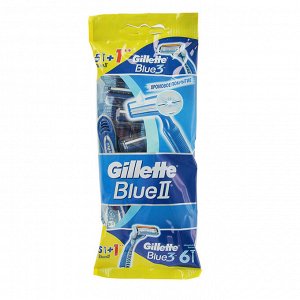 Бритвенные станки одноразовые Gillette Blue II, 5 шт