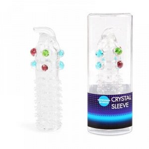 Насадка закрытая "crystal sleeve" пупырышки и шарики