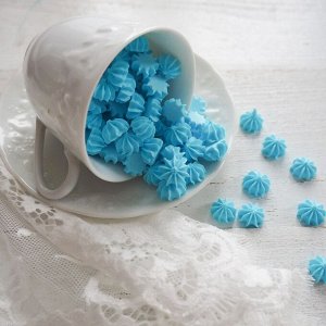 Сахарные фигурки Мини-безе (голубые) 50гр