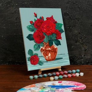 Картина по номерам на холсте с подрамником «Розы» 30?40 см