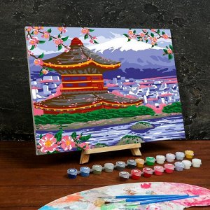 Картина по номерам на холсте с подрамником «Пагода» 30?40 см