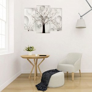 Модульная картина "Деревья" (2-25х50, 30х60 см) 60х80 см