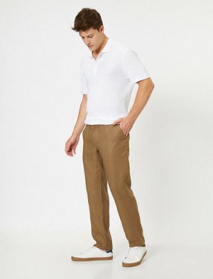 брюки Материал: %100  Льнян Параметры модели: рост: 187 cm, грудь: 99, талия: 75, бедра: 94  Надет размер: 36