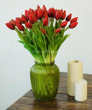 Тюльпан закрытый букет, 7 шт.  Цветы искусственные