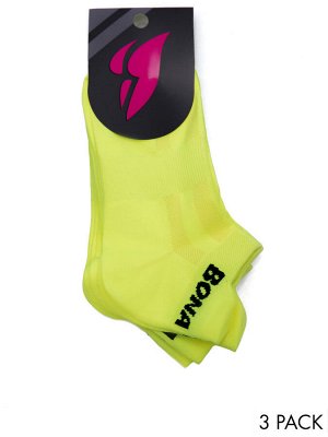 Носки Bona Fide: Socks "Acid Yellow"(3 пары)