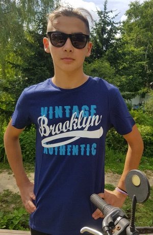 KOTON Футболка темно-синяя