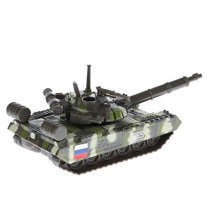 SB-16-19-T90-M-WB.19 Модель металл Танк T-90 12см, инерц. механизм., подвиж. детали в русс. кор. Технопарк в кор.2*24шт