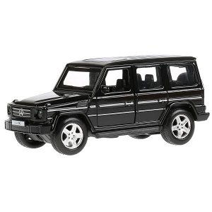 G-СLASS-BE Машина металл MERCEDES-BENZ G-CLASS длина 12 см, двери, багажн, черный, кор. Технопарк в кор.2*36шт