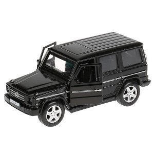 G-СLASS-BE Машина металл MERCEDES-BENZ G-CLASS длина 12 см, двери, багажн, черный, кор. Технопарк в кор.2*36шт