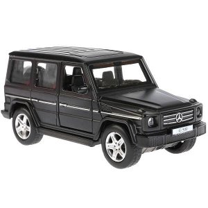 G-СLASS-BK ТМ Технопарк. Машина металл "MERCEDES-BENZ G-CLASS" 12см, открыв. двери, инерц., ЧЕРНЫЙ в кор.2*36шт