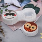 Контейнер для линз &quot;Енот и сова&quot;