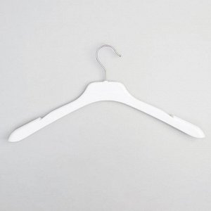 Вешалка-плечики для одежды, размер 46-48, глянец, цвет белый