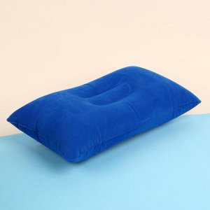 Подушка дорожная, надувная, 38 ? 24 см, цвет МИКС
