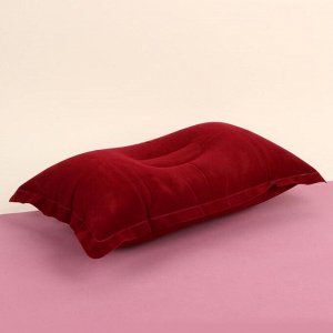 Подушка дорожная, надувная, 46 ? 29 см, цвет МИКС