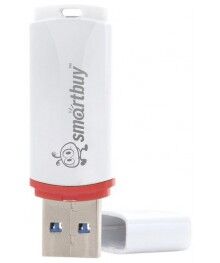 USB2.0 FlashDrives 8Gb Smart Buy  Crown White