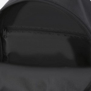 Рюкзак молодёжный, отдел на молнии, 2 наружных кармана, цвет чёрный