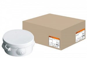 TDM Расп. коробка с крышкой D85х40мм IP54, 4вх.