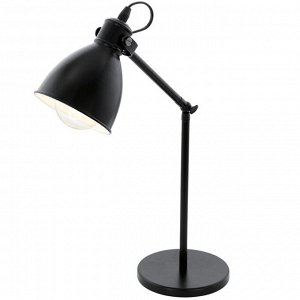 Настольная лампа PRIDDY 1x40Вт E27 черный 42,5см