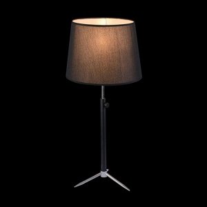 Настольная лампа Monic 1x40Вт E27 черный, хром 35x35x70см