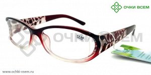 Корригирующие очки Vizzini Без покрытия 0806 Бордовый