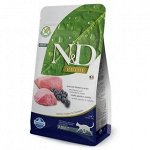 Фармина/Farmina N&amp;D Prime корм для кошек Ягненок с черникой 5кг