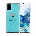 Чехол силикон с глиттером на телефон Samsung Galaxy