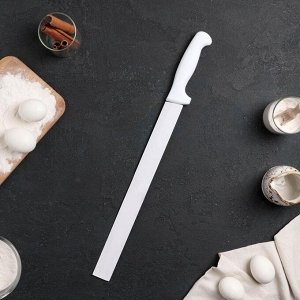 Нож для бисквита, мелкие зубчики, рабочая поверхность 34 см