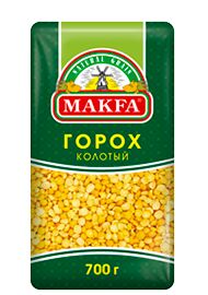 Крупа Макфа фас. Горох колотый шлиф. 800г
