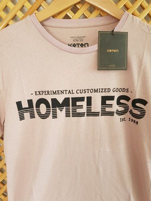 Футболка пыльно-розовая HOMELESS