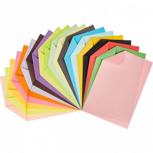 Набор цветной бумаги 20цв,20л,А4,тонированная,набор№4,11-420-53
