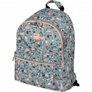 Рюкзак школьный Milan Terrazzo Green 41х30х18 см, зелено-розовый,...