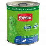 Четвероногий Гурман Мясное ассорти конс 340гр д/щен Кролик (1/12)