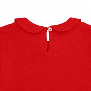 Красная блузка с длинным рукавом 8-9